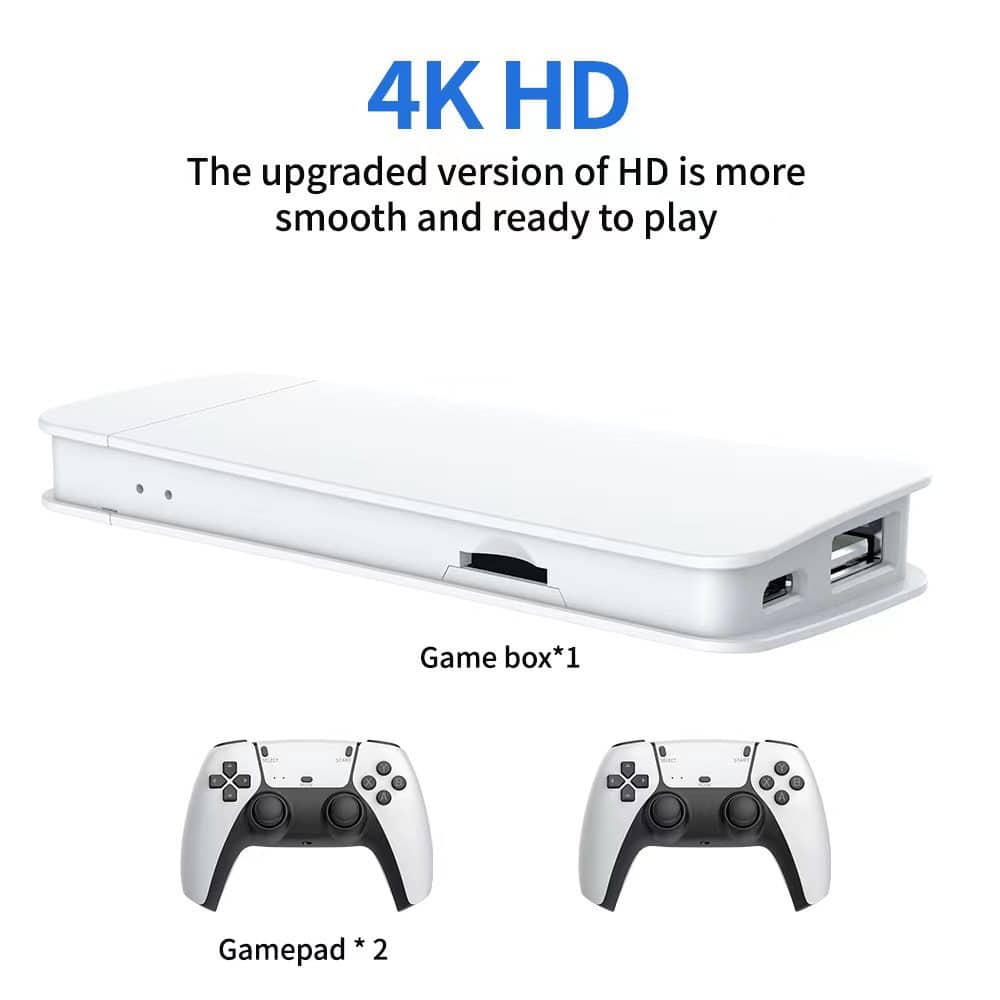 M15 Game Stick Pro Console de jeu vidéo 4k Rétro +20000 Jeux classiques HD 4K avec 2 manette sans fil — معاينة 6