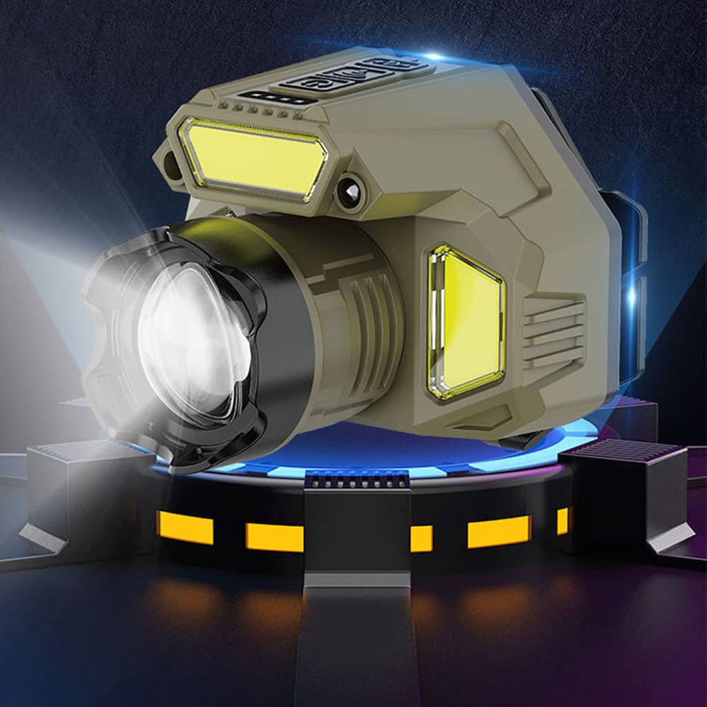 Lampe frontale rechargeable avec capteur de mouvement – مصباح مع مستشعر حركة — معاينة 3