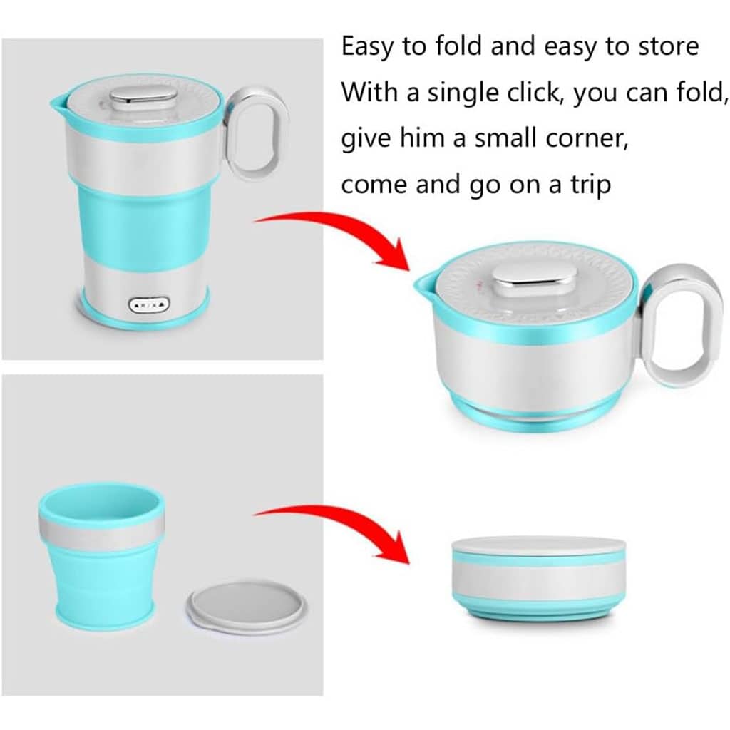 Bouilloire Électrique Pliable en Silicone Alimentaire avec Gobelet Pliable – غلاية مياه قابلة للطي ومحمولة — معاينة 7