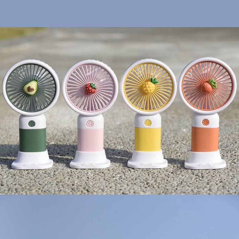 Ventilateur de bureau en forme de fruit de dessin animé, chargement USB — معاينة 2