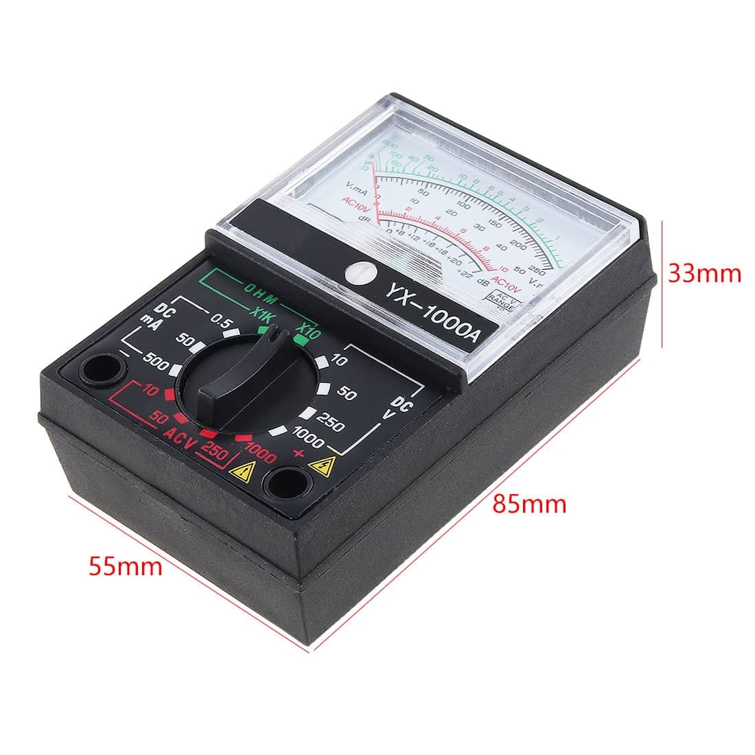 Multimètre Portable avec une paire de stylos de Test pour mesurer la tension DC AC et le courant continu YX-1000A — معاينة 5