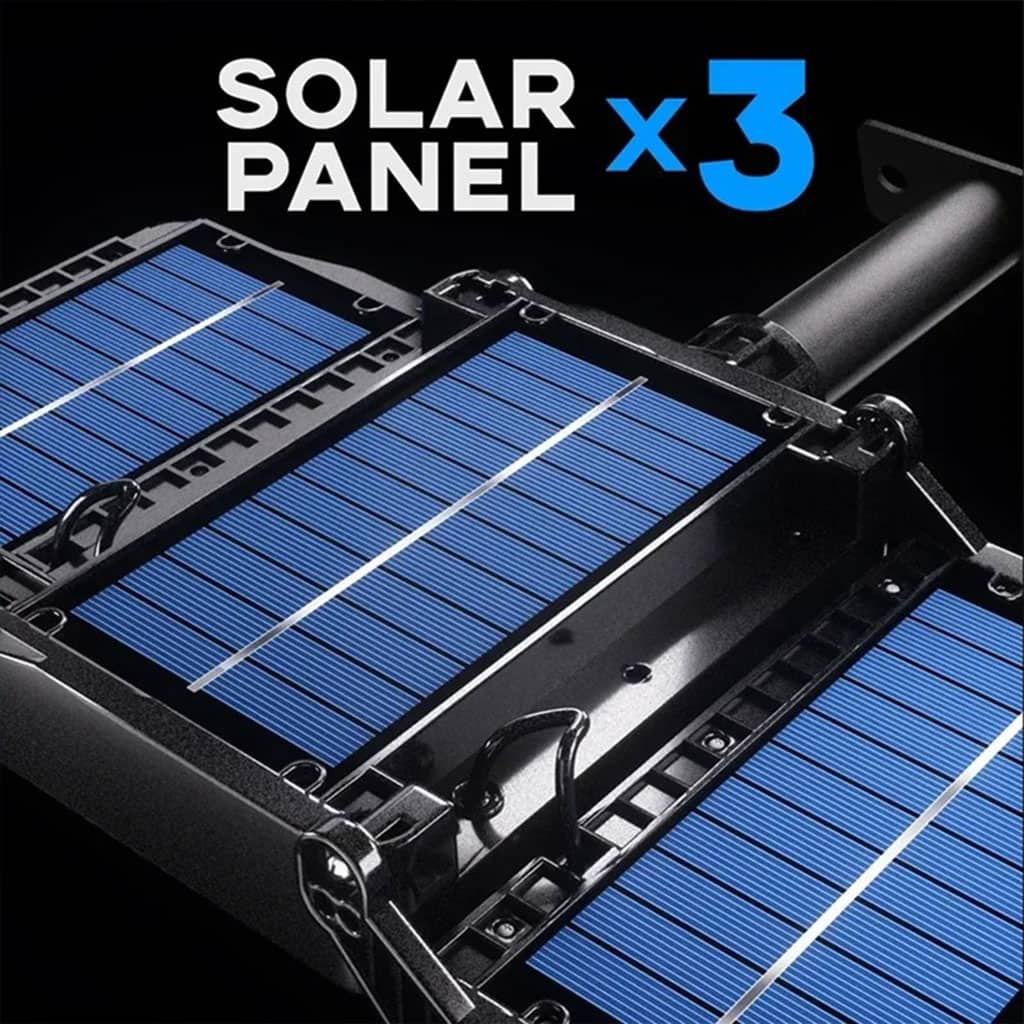 Lampes Solaires Extérieure Super lumineuse avec 3 Panneaux 800LED et Télécommande – مصباح خارجي بالطاقة الشمسية مع يد تحكم — معاينة 2