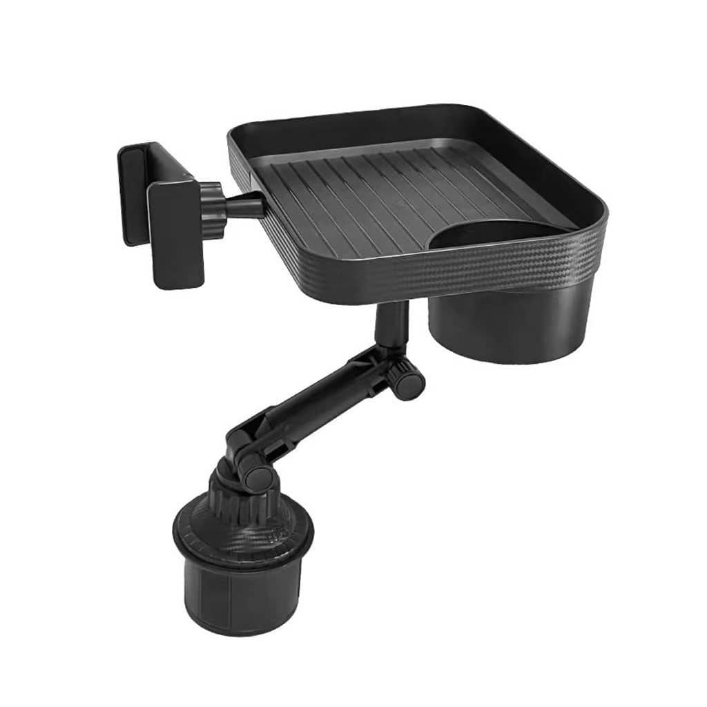 Plateau et Porte-Gobelet avec Support Téléphone pour Voiture – حامل مأكولات ومشروبات مع موضع للهاتف — معاينة 4
