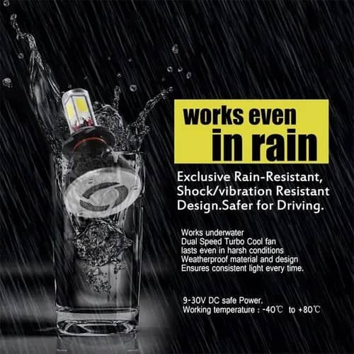 مصابيح أمامية للسيارة | Kit Phare H4 LED 4 Directions | 4000LM — معاينة 5