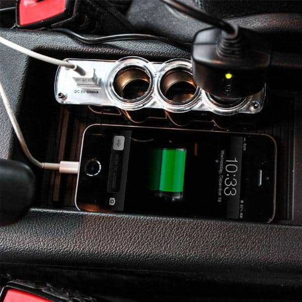 Triple Prise 12V/24V Allume-ci-gare USB Alimentation WF-0120 — معاينة 2
