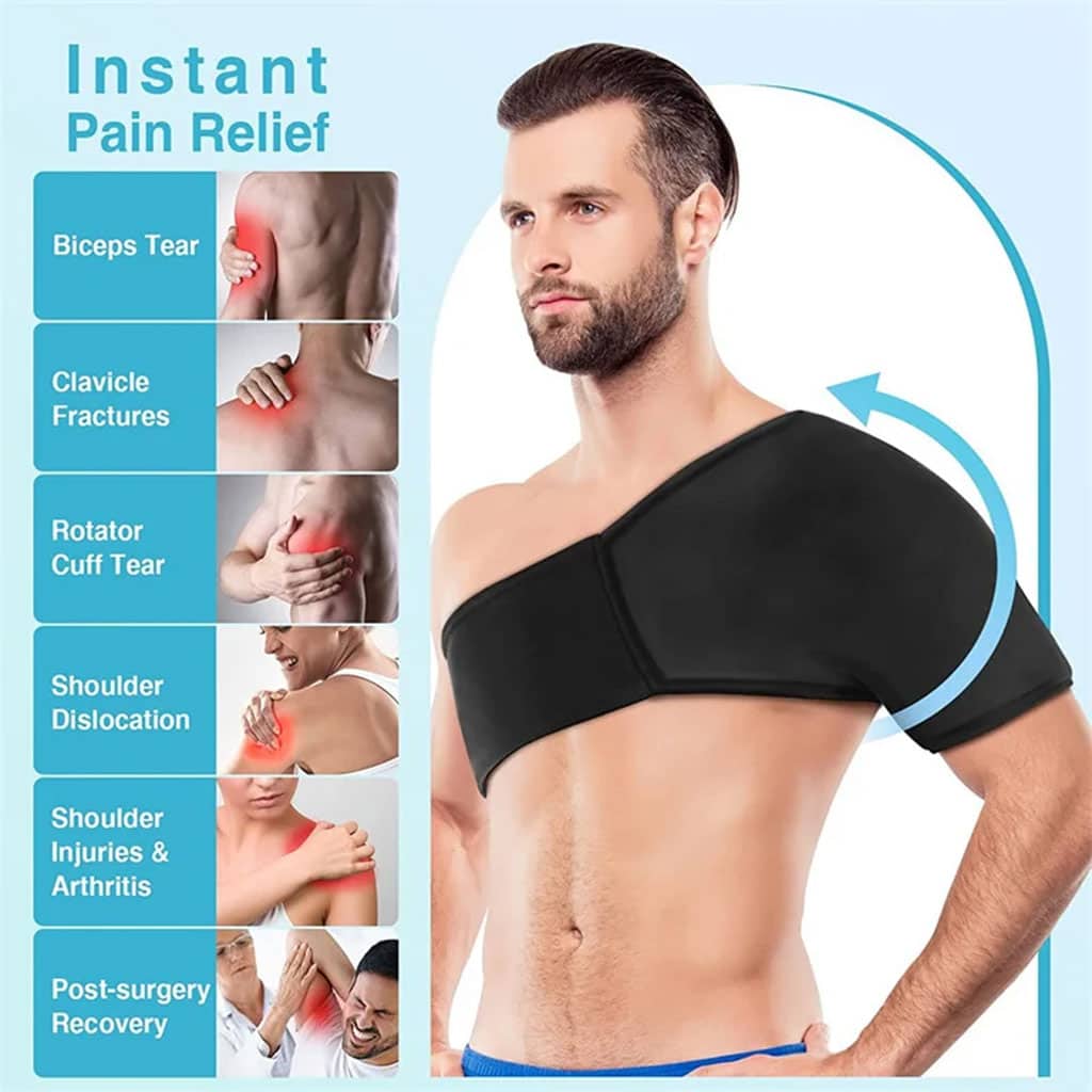 Pack coussinet d’épaule en gel chaud et froid pour soulager les douleurs — معاينة 6