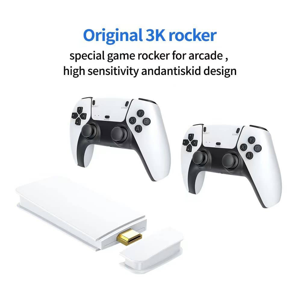 M15 Game Stick Pro Console de jeu vidéo 4k Rétro +20000 Jeux classiques HD 4K avec 2 manette sans fil — معاينة 5