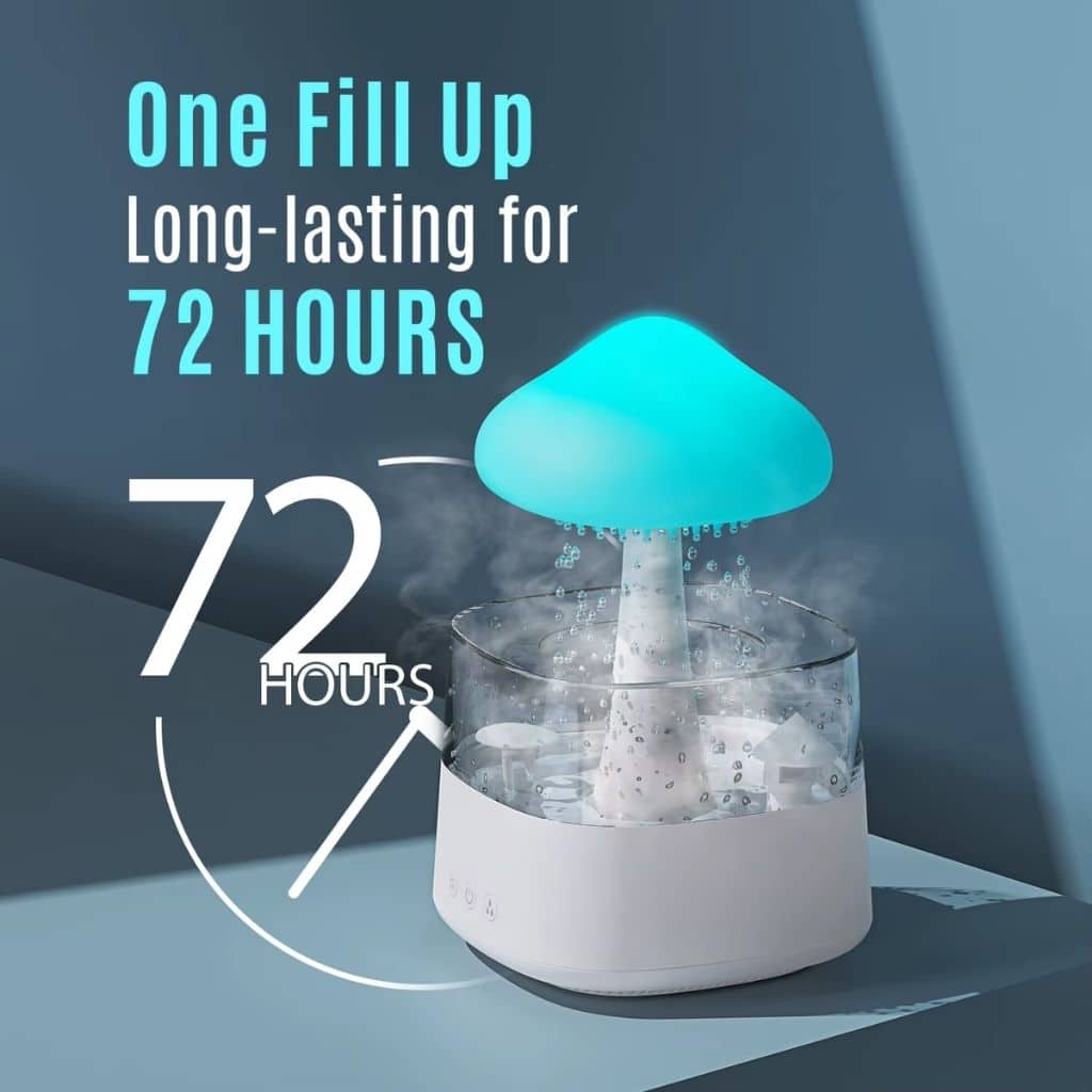 Diffuseur d'Huiles Essentielles Nuage Pluie 300ml et Bluetooth Speaker –  معطر بشكل غيمة ممطرة و مكبر صوت بلوتوث — معاينة 4