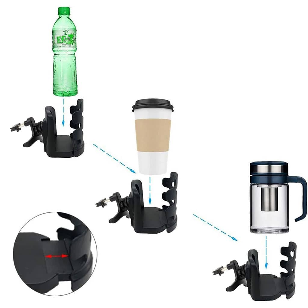 Porte-gobelet Extensible pour Voitures Rotatif 360 dégrée SH-3133 – حامل أكواب في السيارة — معاينة 4