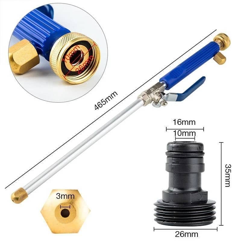 Pistolet à eau haute pression avec Jet et Embouts de pulvérisation pour Le Lavage de Voiture 46cm — معاينة 4