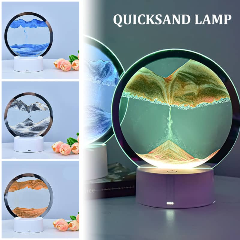 Sablier Lampe led 3D tactile USB en verre avec télécommande — معاينة 6