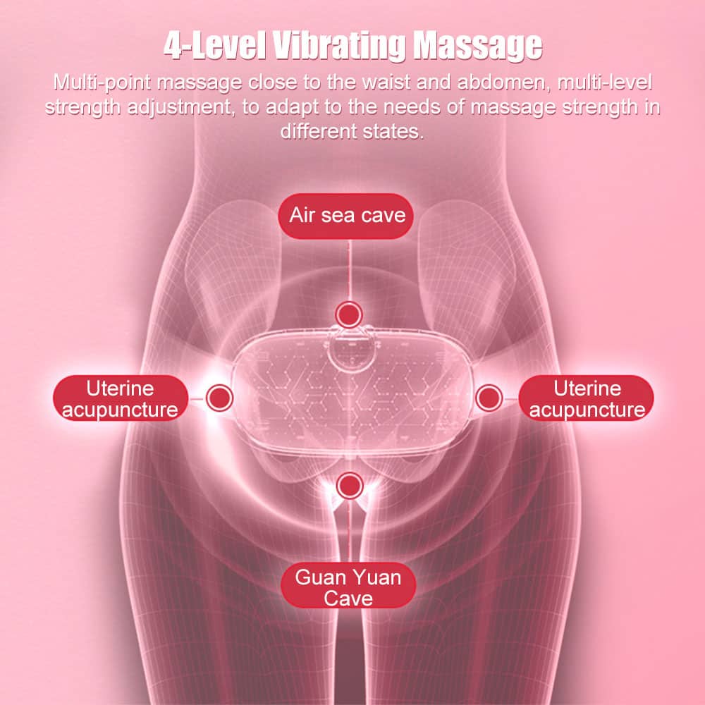 Coussin chauffant Portable menstruel pour soulagement de la douleur femme   حزام هزاز ساخن لتسكين آلام الدورة الشهرية — معاينة 5