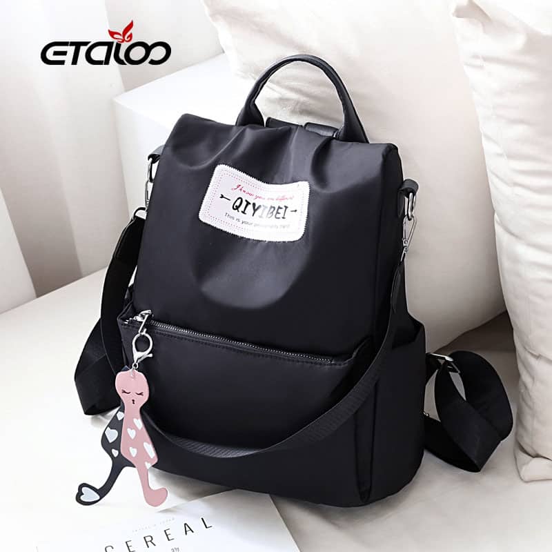 Sac à dos oxford Antivol étanche Pour Femme – Noir — معاينة 4