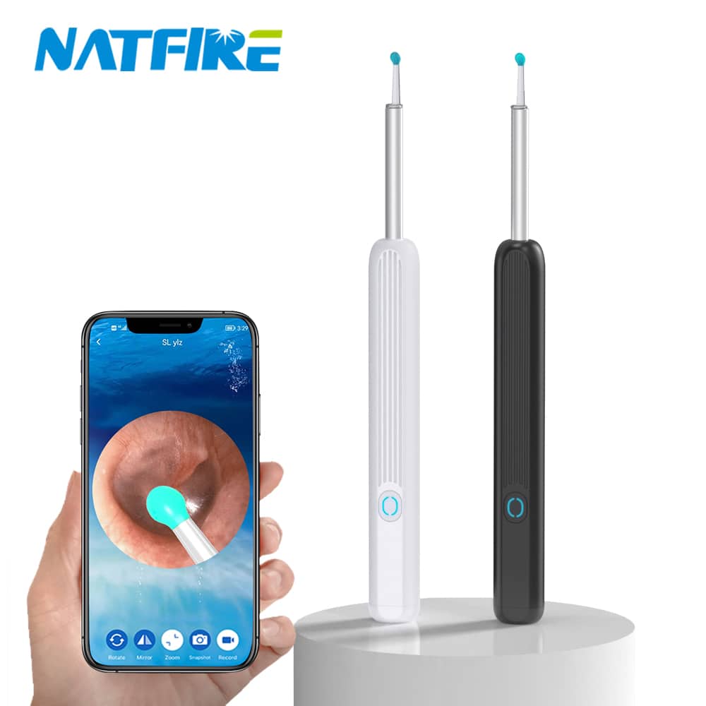 Kit de nettoyage des oreilles intelligents sans fil avec caméra et lumière LED NE3 — معاينة 3