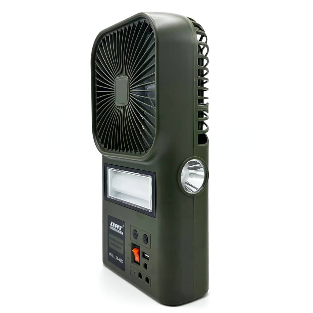 Kit Ventilateur et Lampe avec Panneau Solaire Multifonctionnel DT-9030 – طقم مروحة ومصباح متعدد الإستعمالات — معاينة 3