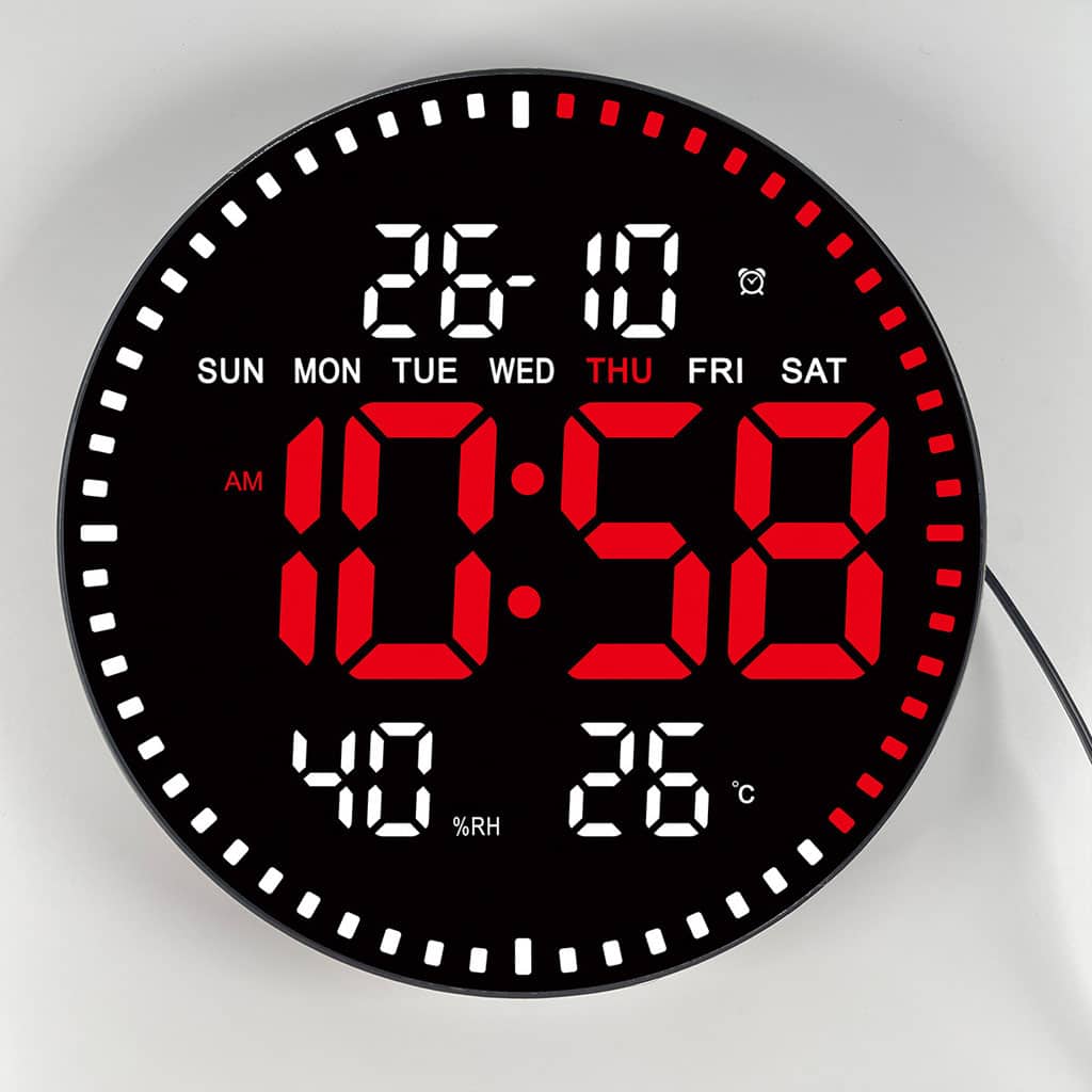 Horloge murale numérique LED avec Télécommande JH-2560 — معاينة 4