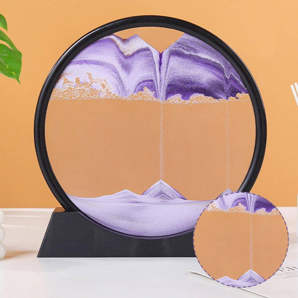 Sablier 3D en Verre rond 12 pouces pour la décoration de la maison — معاينة 7
