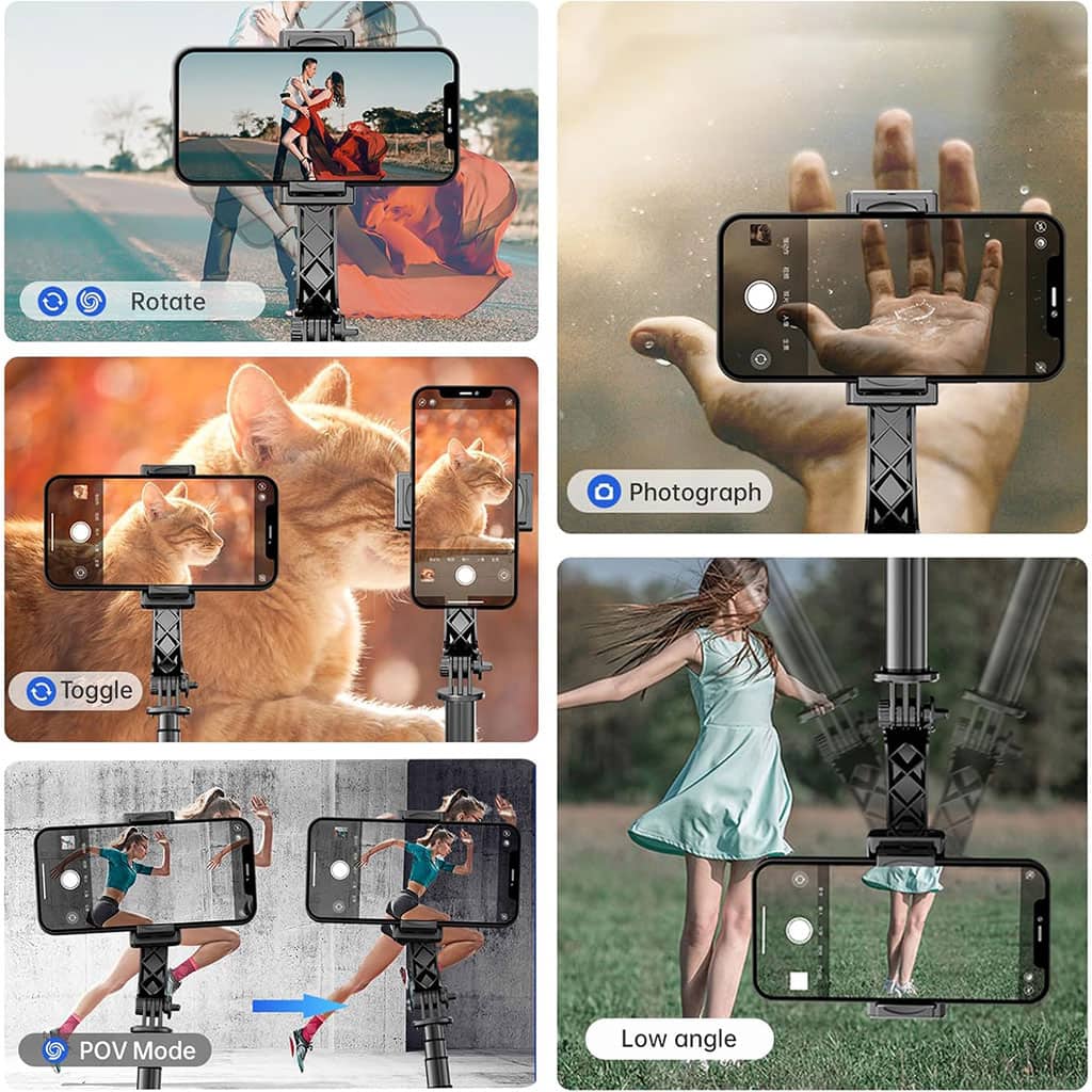 Perche à Selfie et Trépied avec Bras Télescopique L19 – حامل هواتف وعصا سيلفي 3في1 — معاينة 3