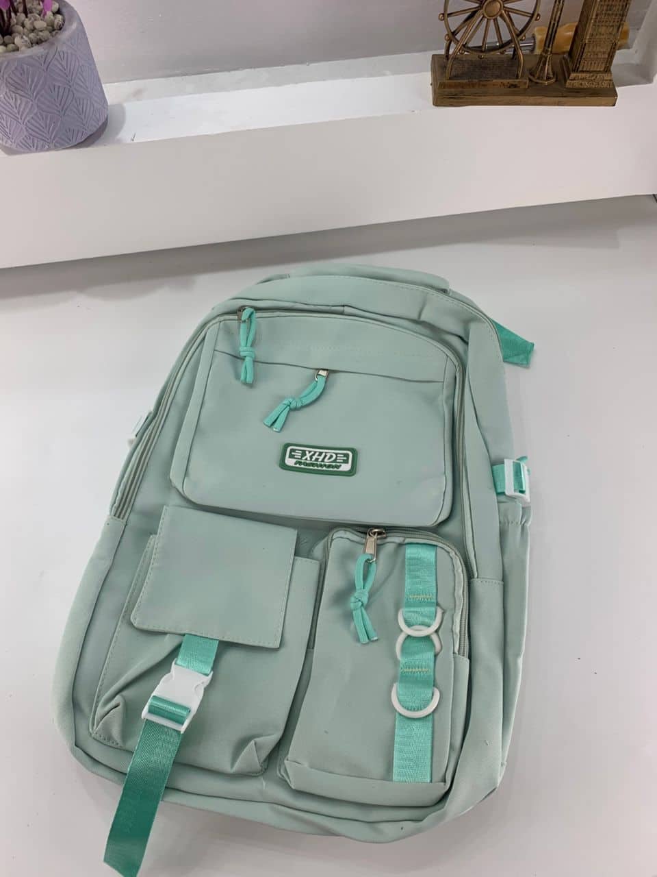 Sacs à dos d’école Style Décontracté XHD Vert- حقيبة ظهر مدرسية أخضر — معاينة 4