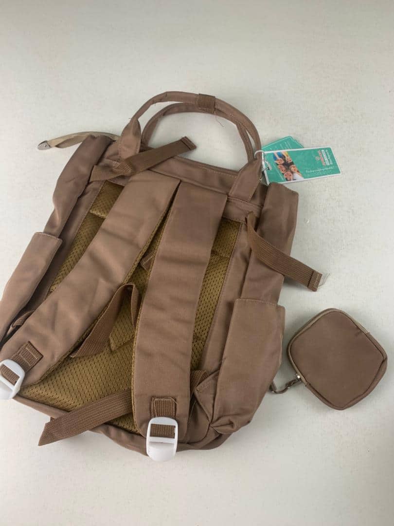 Ensemble de sacs d’école Kawai pour Enfants 2Pcs Avec Pochette Marron – محفظة 2 قطع كاواي مع محفظة صغيرة بني — معاينة 4