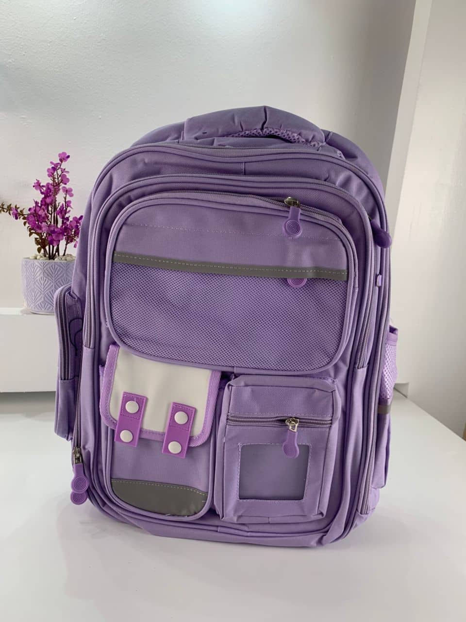 Sac à Dos Enfant pour École primaire de Haute Qualité Mauve – حقيبة ظهر مدرسية للأطفال بنفسجي — معاينة 4