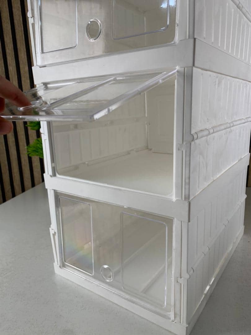 Étagère à chaussures pliable transparente à 6 niveaux facile à ranger – منظم أحذية قابل للطي وسهل التركيب — معاينة 10
