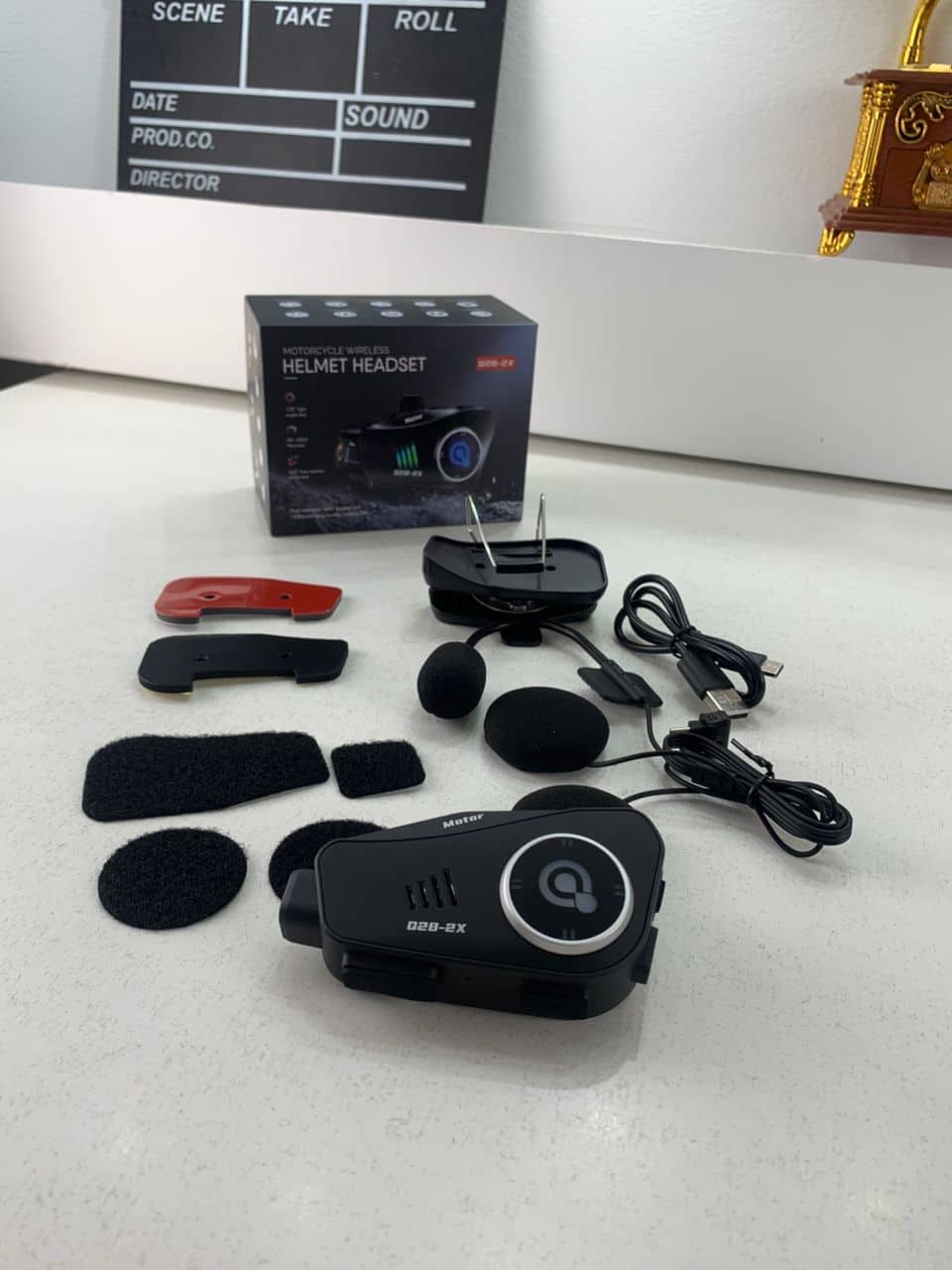 Oreillette Bluetooth pour Casque Moto avec Camera Full HD App Control – سماعات سائقي دراجة النارية مع كاميرة مدمجة — معاينة 10