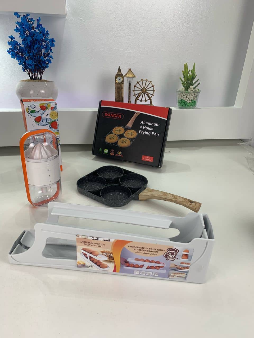 Pack Cuisine Multifonction : Rangement Œufs, Poêle à Crêpes  6-en-1 – حزمة المطبخ متعددة الوظائف: حامل البيض، مقلاة الكريب — معاينة 8