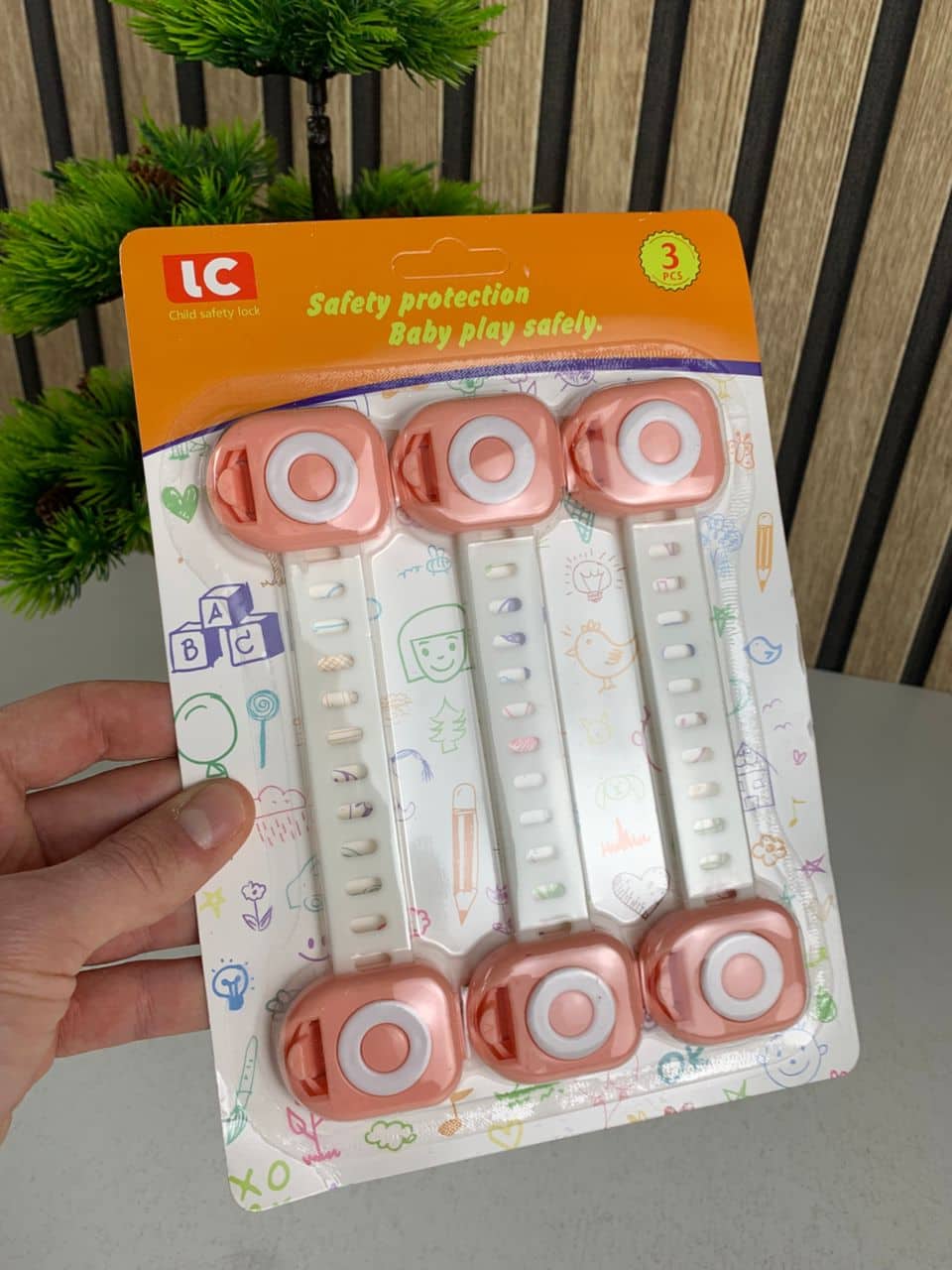 Pack de 3 verrous de sécurité enfant pour électroménager et tiroirs – طقم قفل حماية للأطفال — معاينة 7