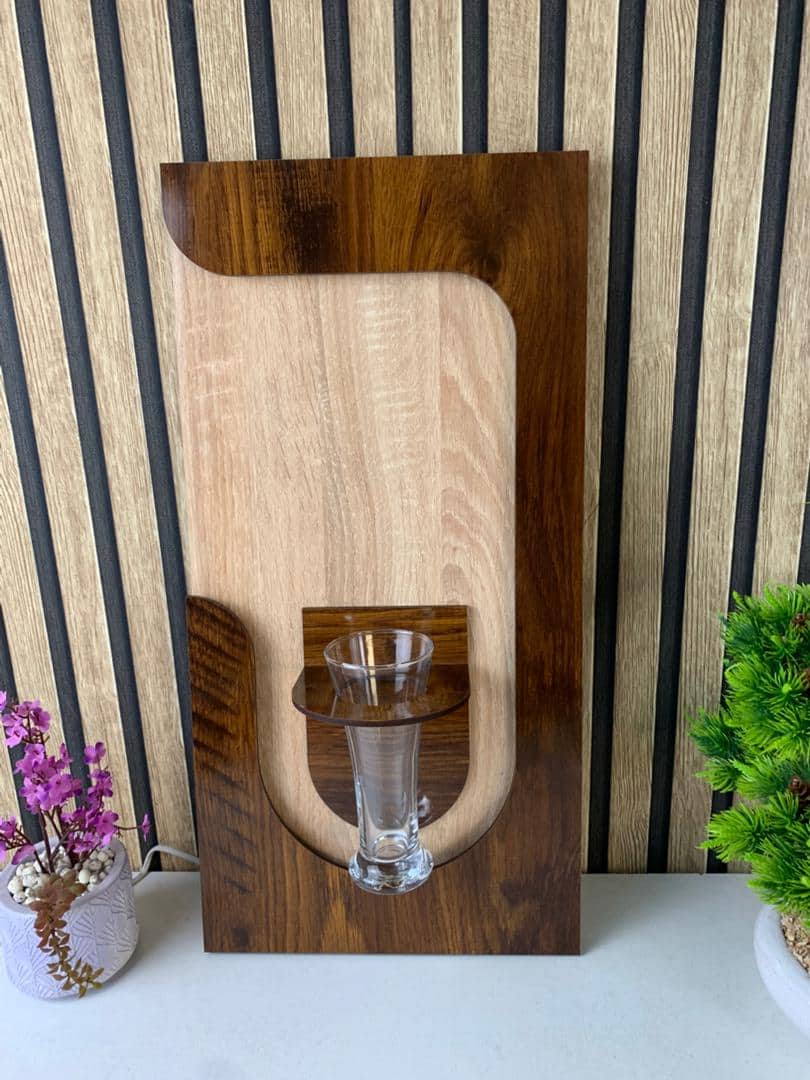 Panneau Mural Décoratif avec Éclairage LED Design Moderne en Bois V2 — معاينة 3