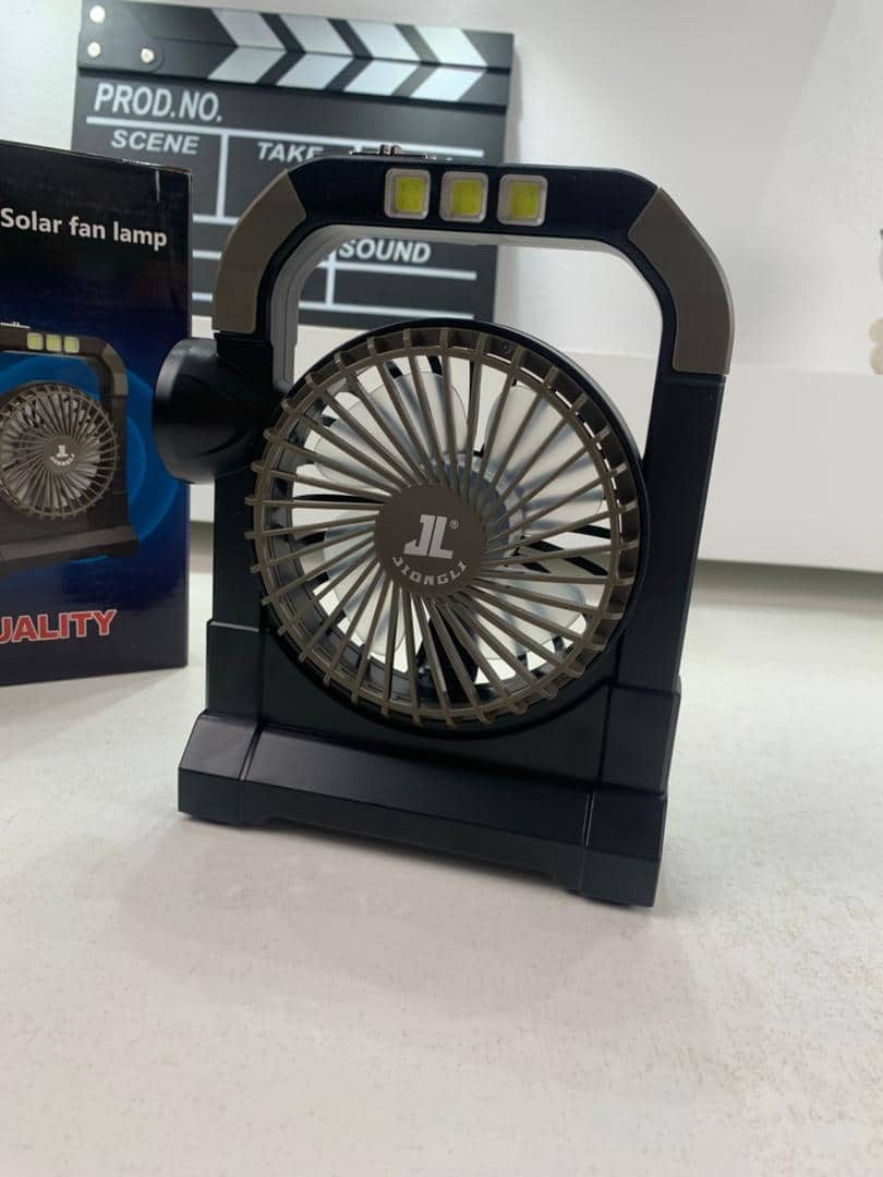 Ventilateur portable rechargeable avec lampe torche JL-9522 – مروحة محمولة مع مصباح — معاينة 7