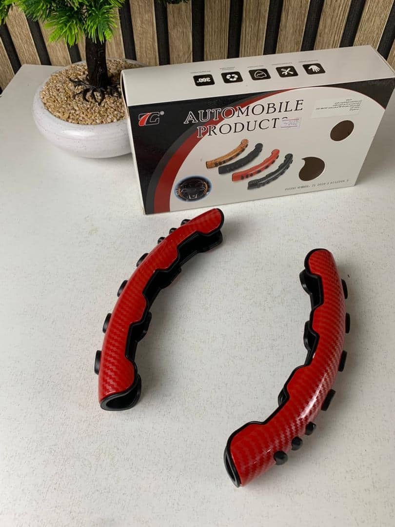Couvre de volant antidérapantes en carbone perforé taille universelles – غطاء عجلة القيادة — معاينة 8