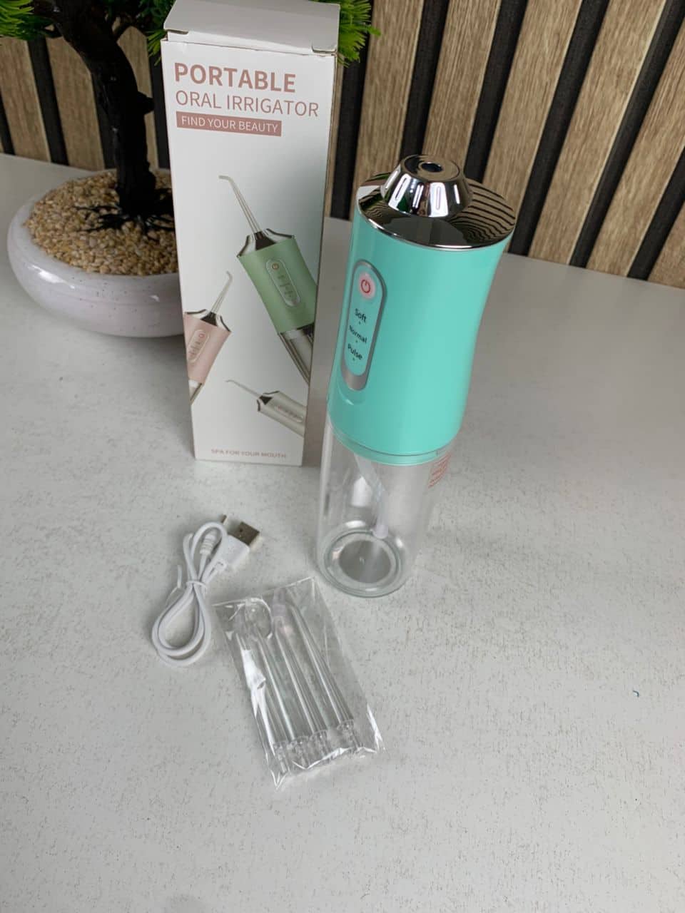 Hydropulseur dentaire électrique sans fil Rechargeable par USB – جهاز تنظيف الأسنان — معاينة 7