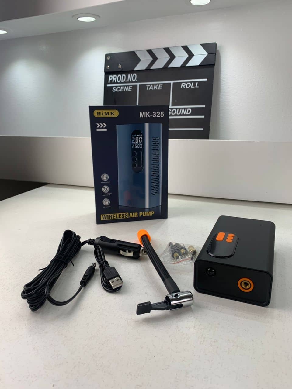 Compresseur À Air Portatif 150 PSI Rechargeable avec Lampe LED – جهاز نفخ عجلات محمول — معاينة 12