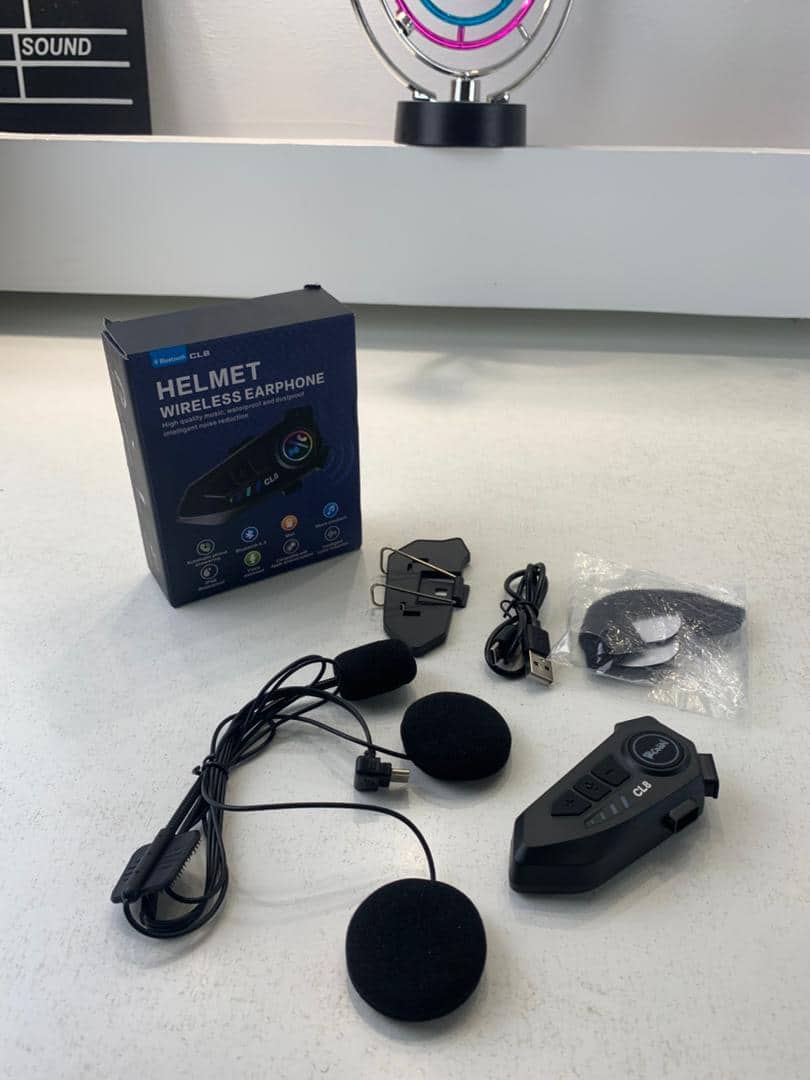 Microphone Casque Moto Sans Fil CL8 Bluetooth 5.3 avec Réduction Intelligente du Bruit – ميكروفون لاسلكي لسائقي الدراجات النارية — معاينة 9