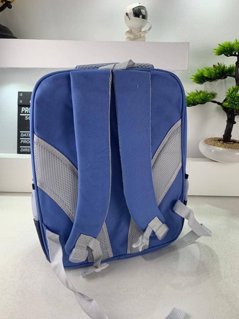 Sac à Dos Enfant Space Design Ludique Multi-Poches Bleu – حقيبة مدرسية للأطفال لون أزرق — معاينة 6
