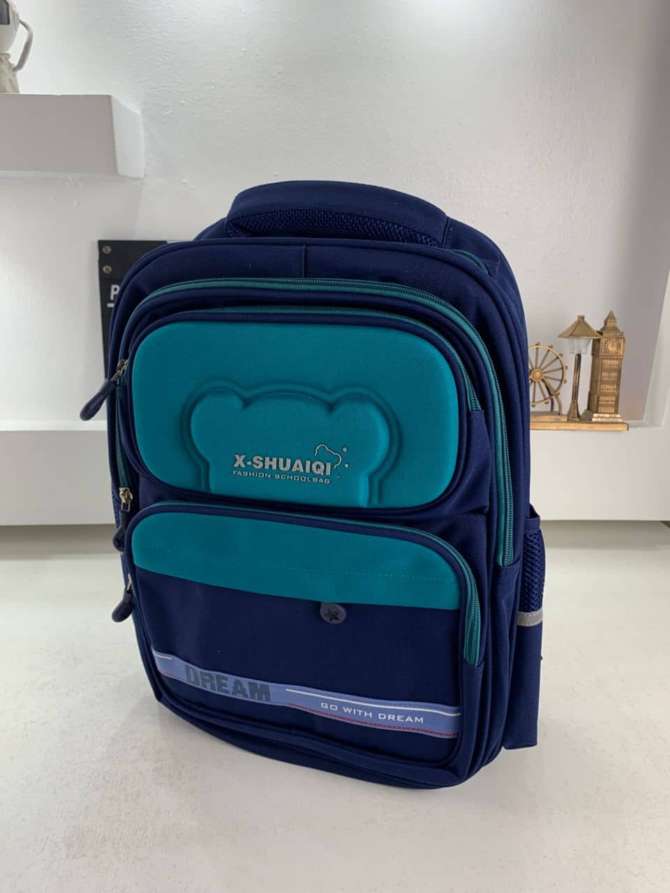 Sac à Dos Scolaire Orthopédique pour Enfants X-SHUAIQI Bleu Ciel – محفظة مدرسية للأطفال أزرق فاتح — معاينة 4