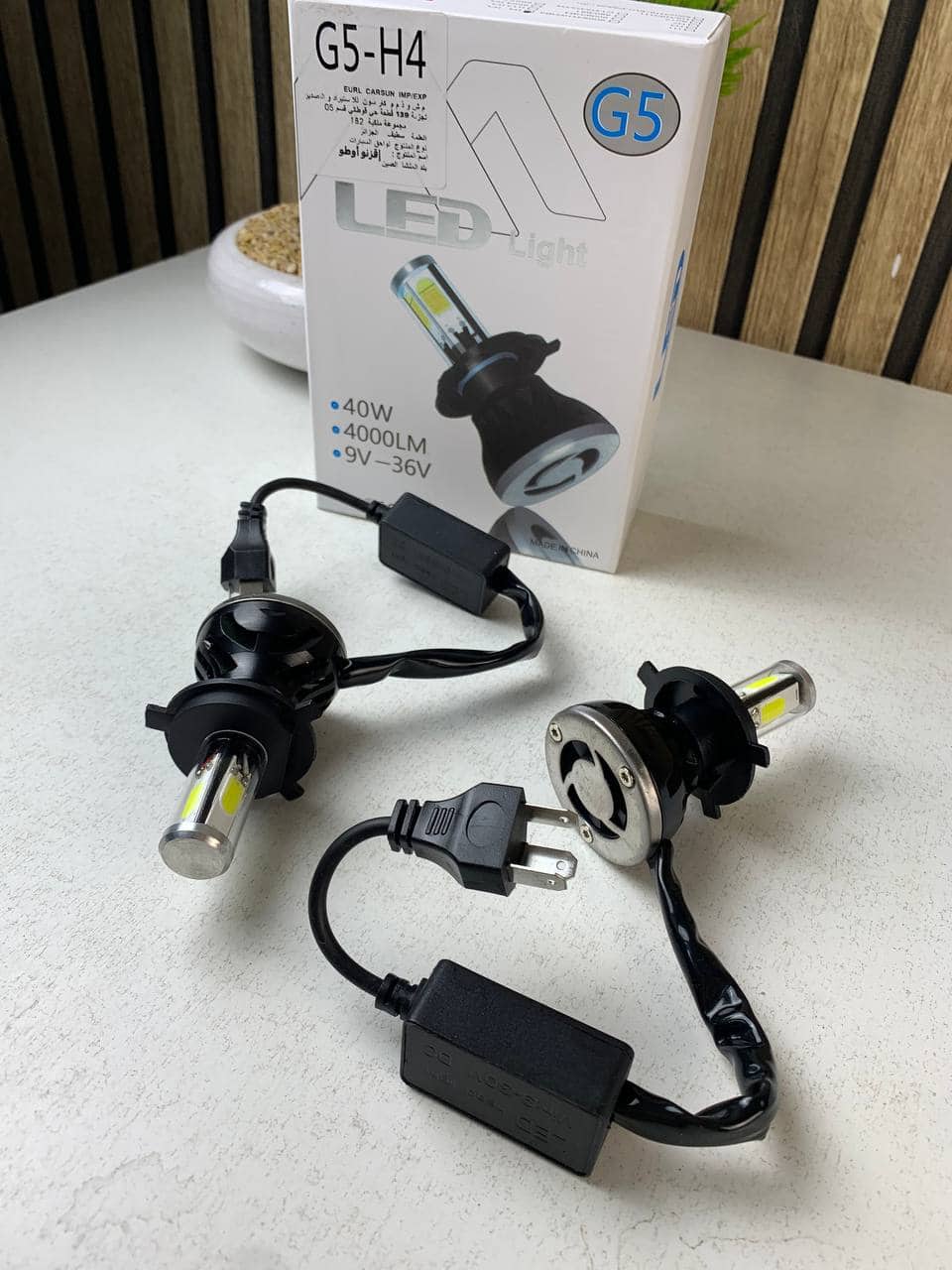 مصابيح أمامية للسيارة | Kit Phare H4 LED 4 Directions | 4000LM — معاينة 10