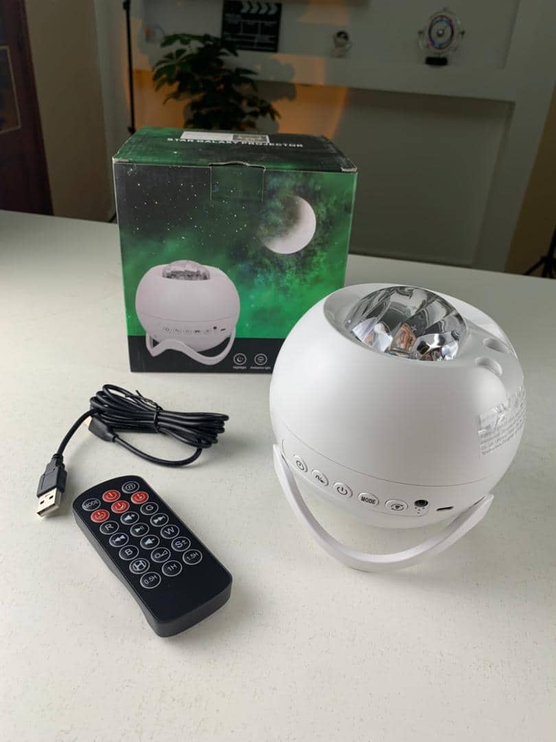 Projecteur d’aurores et Haut Parleur Bluetooth avec 15 modes d’éclairage – جهاز عرض نجوم ومكبر صوت — معاينة 8