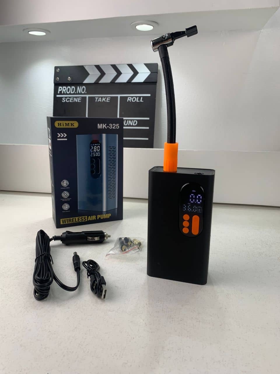 Compresseur À Air Portatif 150 PSI Rechargeable avec Lampe LED – جهاز نفخ عجلات محمول — معاينة 10
