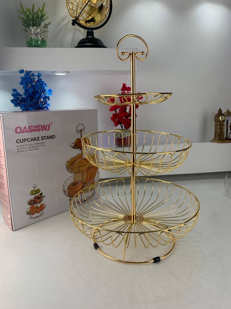 Panier à Fruits en Métal à 3 Niveaux – سلة فواكه معدنية بثلاث طبقات — معاينة 9