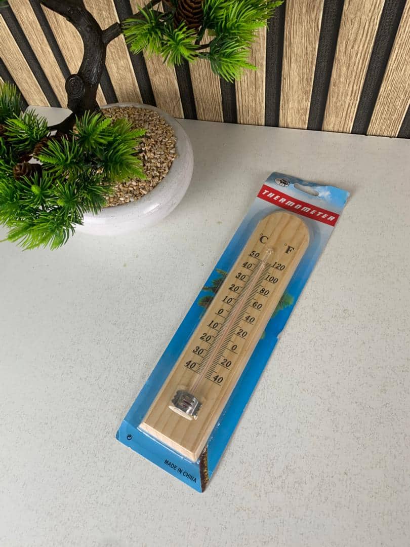 thermomètre en bois pour intérieur ou extérieur 25cm — معاينة 5