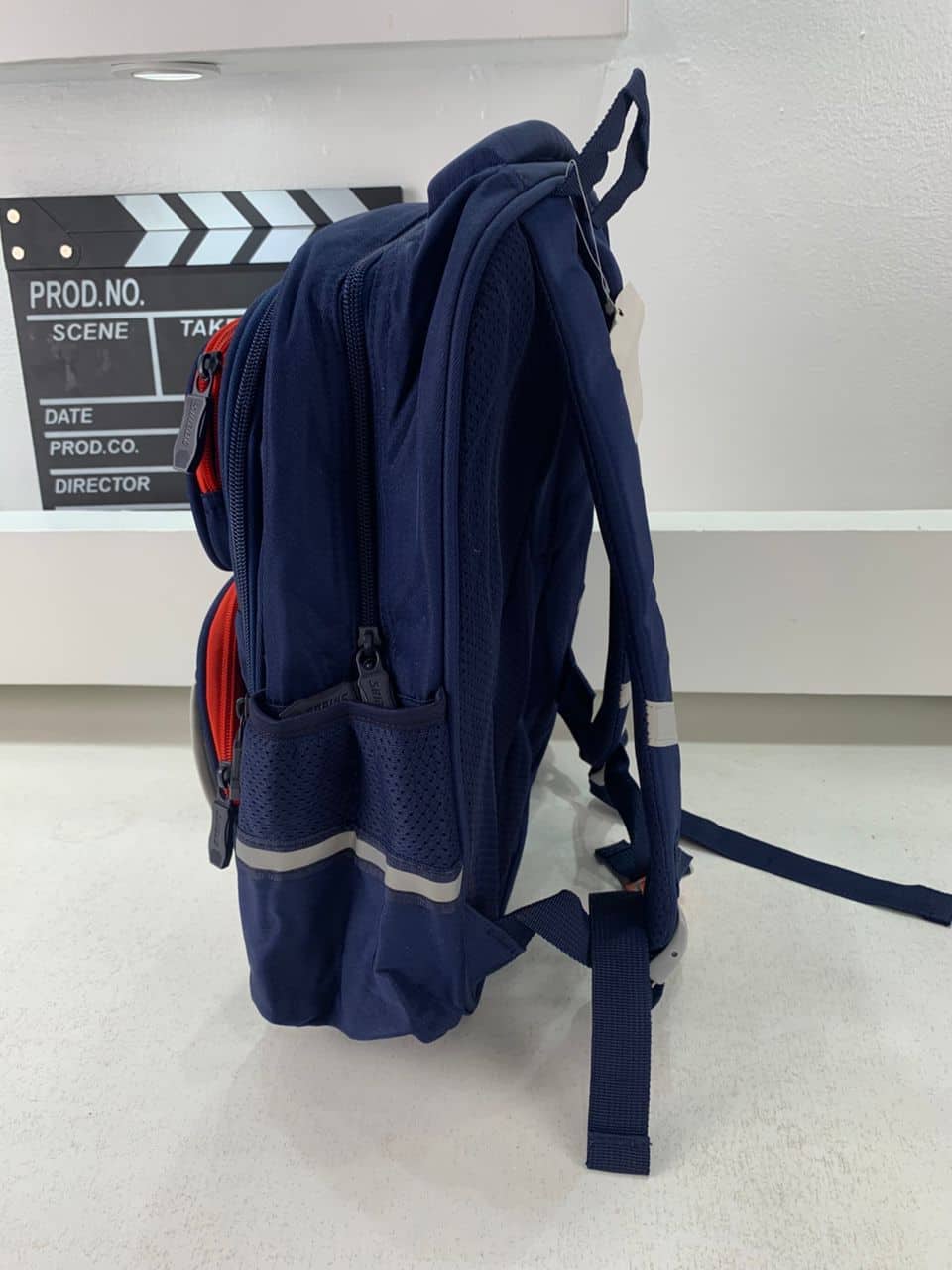 Sac à Dos Enfant Ludique avec Plusieurs Compartiment et un Peluche LM-5122 Bleu Nuit – حقيبة ظهر للأطفال أزرق ليلي — معاينة 4