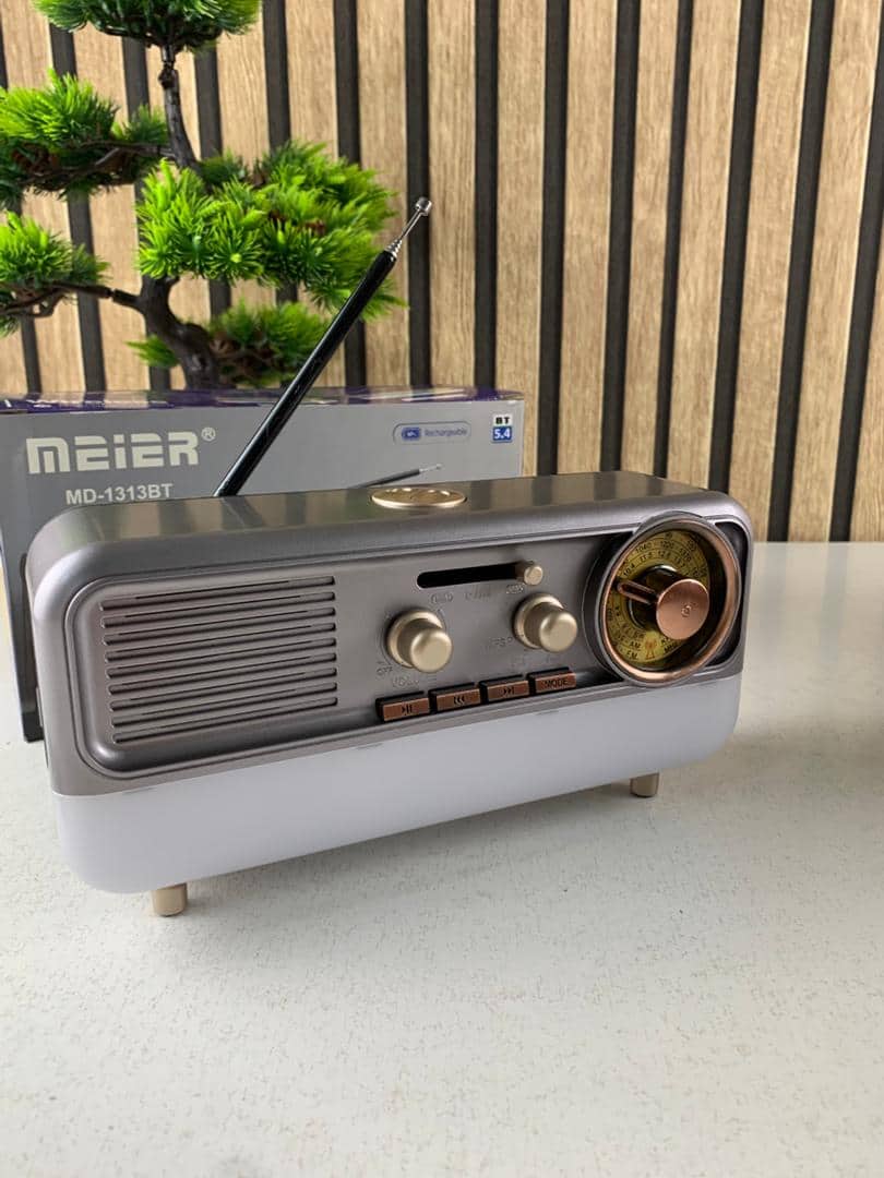 Radio Portable Rétro et Haut Parleur Bluetooth Style Vintage MD-1313BT – مكبر صوت بلوتوث — معاينة 7