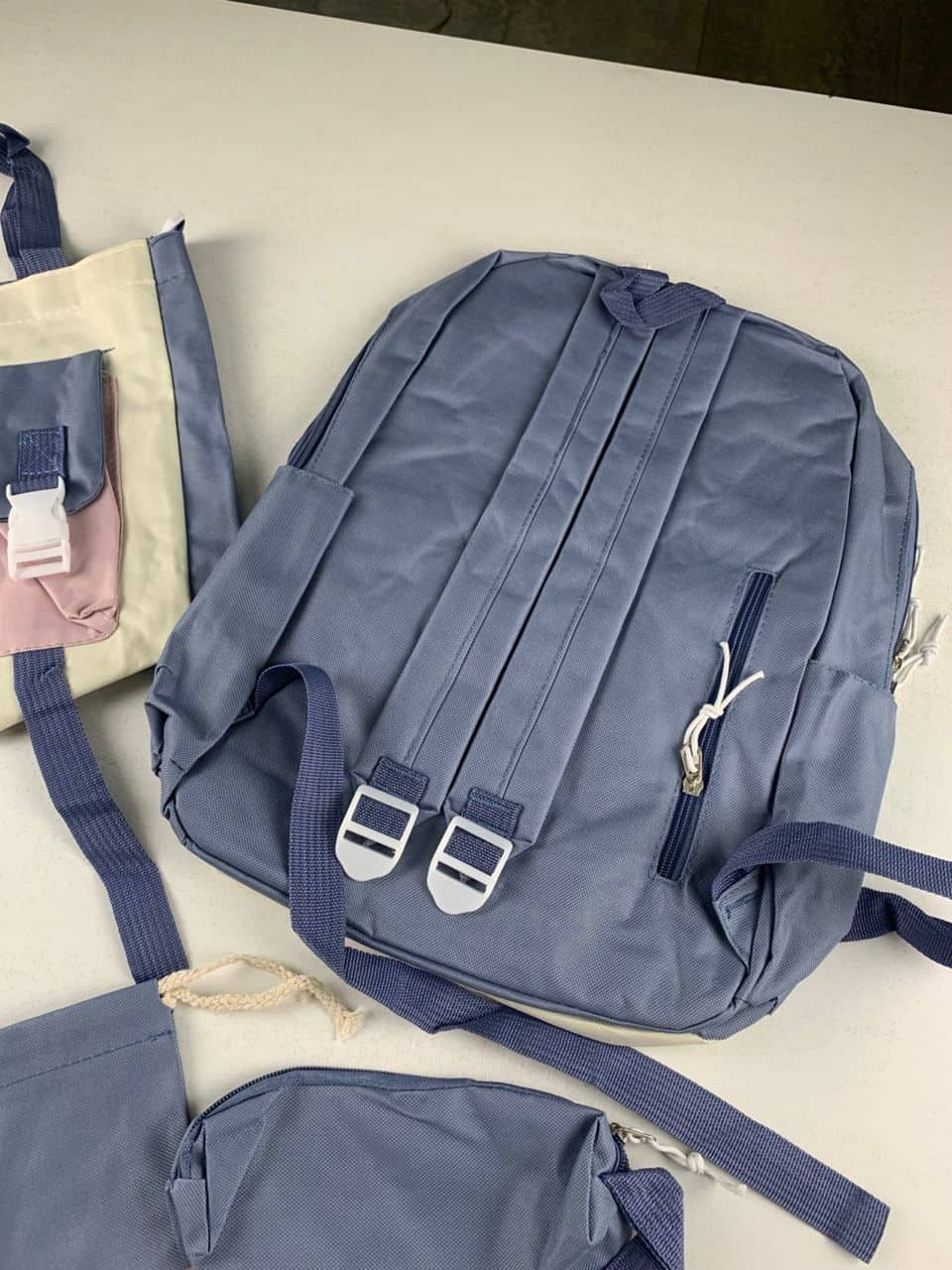 Ensemble de sacs d’école Kawai pour adolescents 5Pcs Guiyu V1 Bleu – محفظة 5 قطع كاواي أزرق — معاينة 6