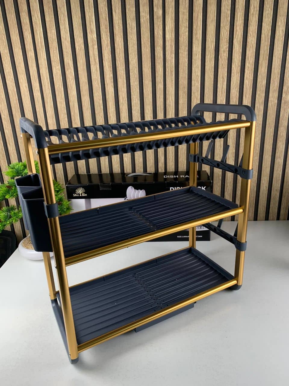 Egouttoir à Vaisselle en Aluminium de Haute Qualité 3 étages SX-841 – منظم أواني الغسيل — معاينة 10