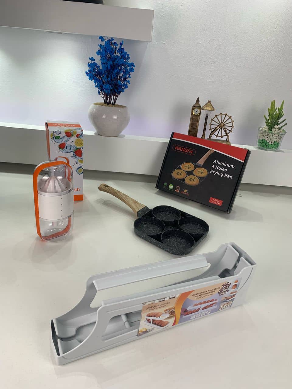 Pack Cuisine Multifonction : Rangement Œufs, Poêle à Crêpes  6-en-1 – حزمة المطبخ متعددة الوظائف: حامل البيض، مقلاة الكريب — معاينة 9