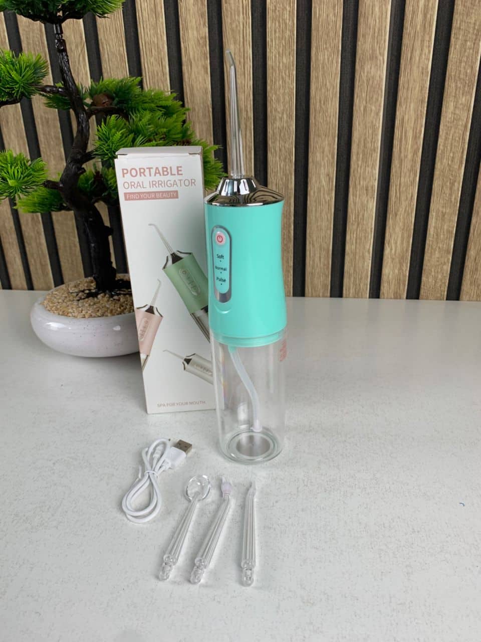 Hydropulseur dentaire électrique sans fil Rechargeable par USB – جهاز تنظيف الأسنان — معاينة 8