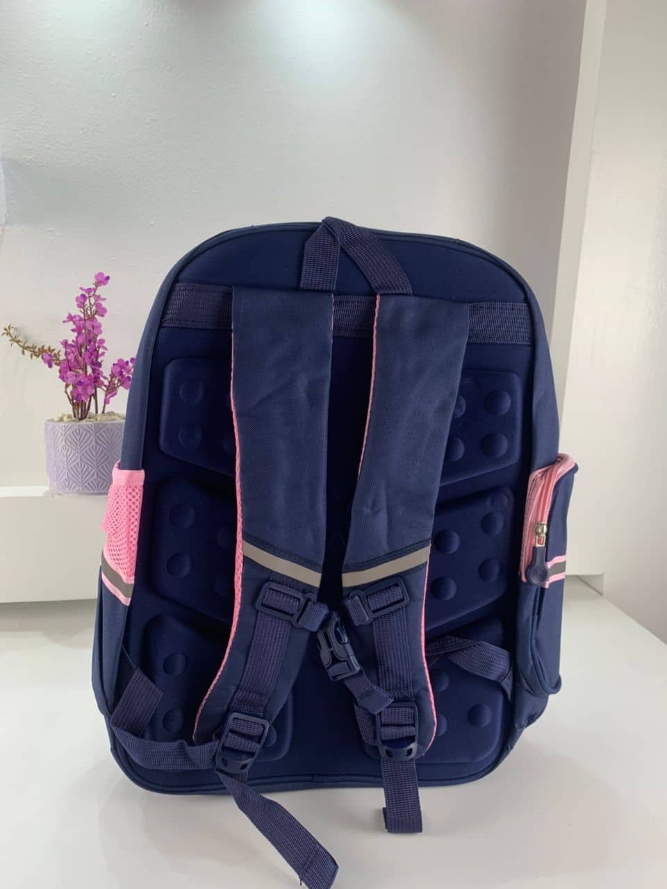 Sac à Dos Enfant pour École primaire de Haute Qualité Bleu et Rose – حقيبة ظهر مدرسية للأطفال أزرق ووردي — معاينة 5