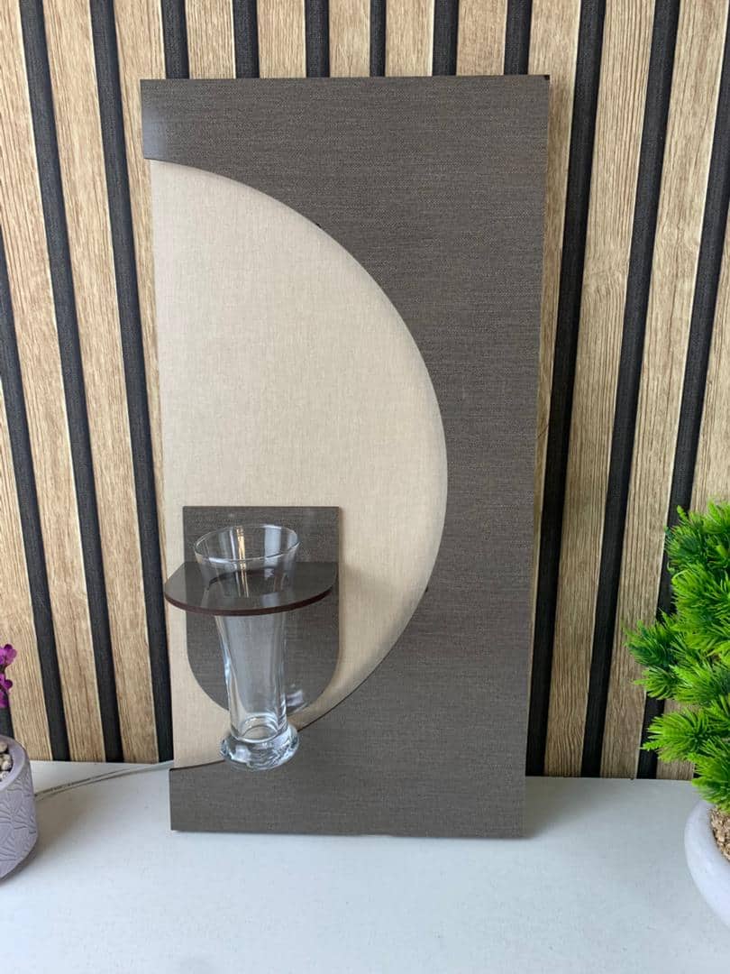 Panneau Mural Décoratif avec Éclairage LED Design Moderne en Bois V4 — معاينة 3